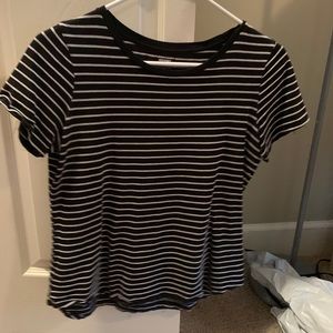 Black striped tee